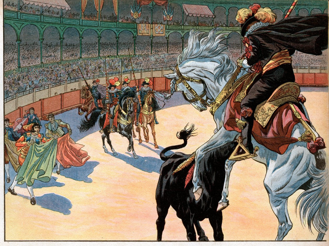 Býčí zápas ve Španělsku. Joachim Murat od pseudonym for Onfray de Breville Job