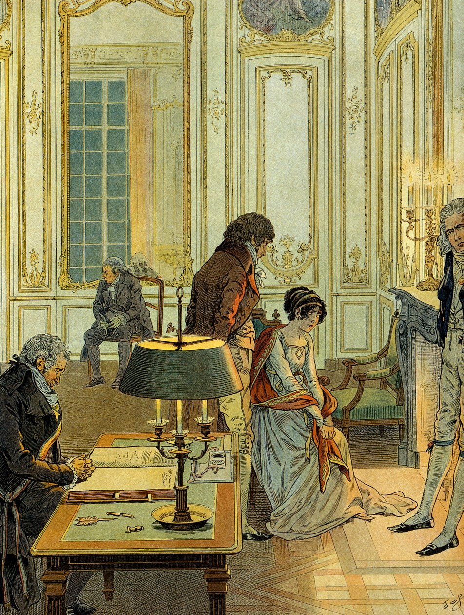 Den civilního sňatku Napoleona I. Bonaparte od pseudonym for Onfray de Breville Job