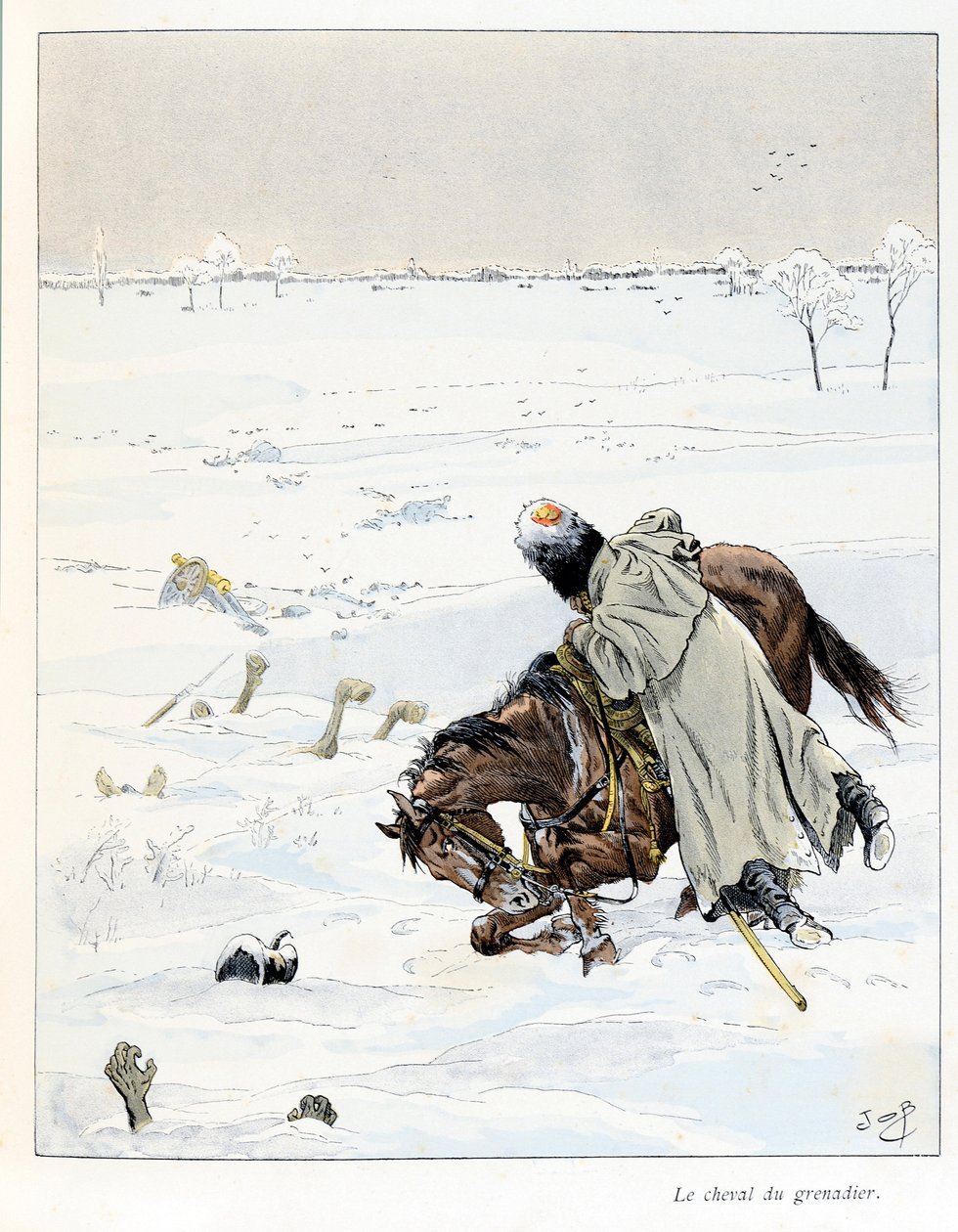 Ilustrace z knihy “A la Glory des Betes”” text od A Fabre, kresby Jacques Marie Gaston Onfray de Breville dit JOB od pseudonym for Onfray de Breville Job