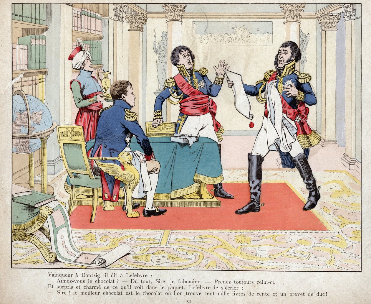Vainqueur a Dantzig, il dit a Lefebvre: "Napoleon a Lefebvre v obležení Gdaňsku, 24. května 1807" litografie od Joba od pseudonym for Onfray de Breville Job