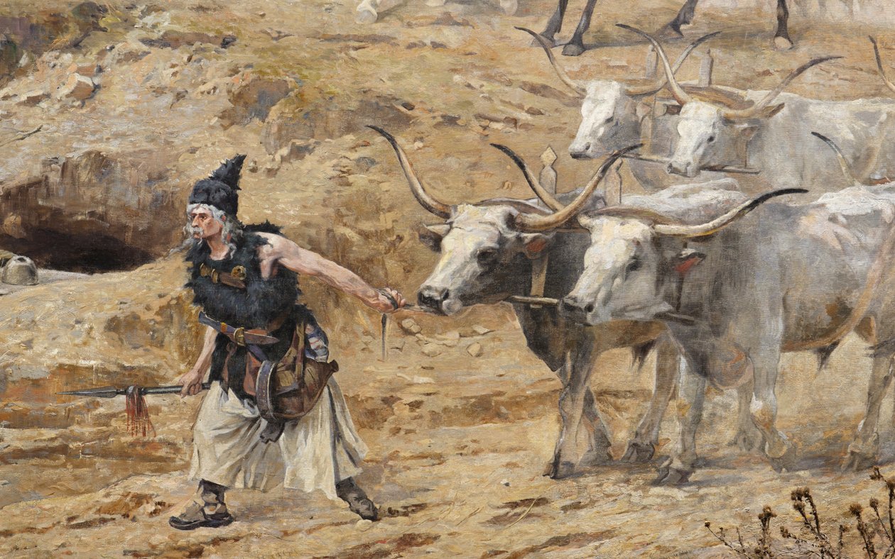 Příjezd Maďarů (Feszty Panorama), detail od Arpad Feszty