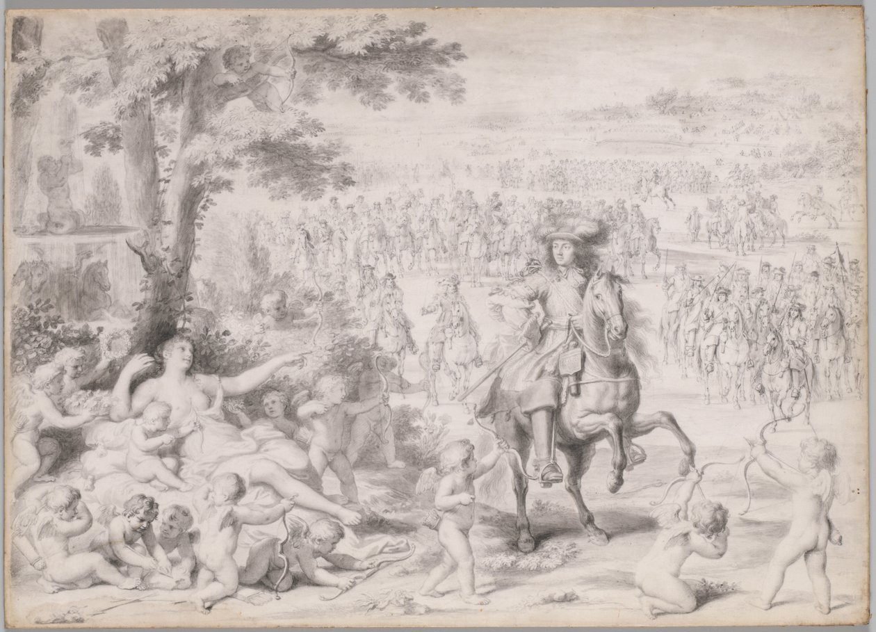 Ludvík XIV. V zajetí Venuše od studio of Charles Le Brun