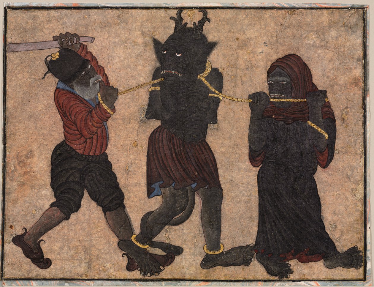 Demon in chains   1308389   cs       czech Successfully Translated  Original: Chrysanthemums, Edo period, late 16th-early 17th century. Translat: Chrysanthemums, Edo period, late 16th-early 17th century. 1199857 cs czech Successfully Translated Original: O od style of Muhammad Siya Qalam