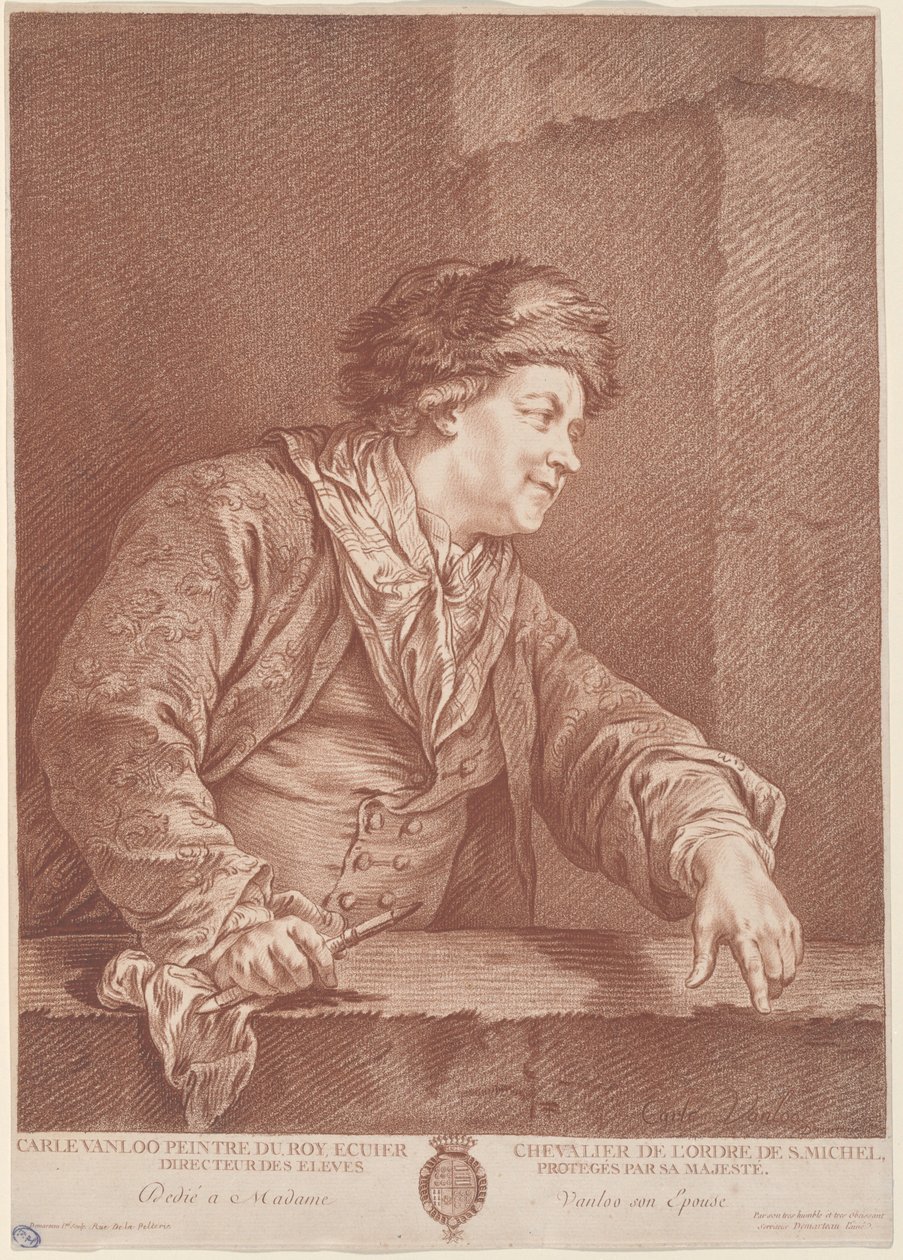 Carle Van Loo od the Elder Gilles Demarteau after Carle Van Loo