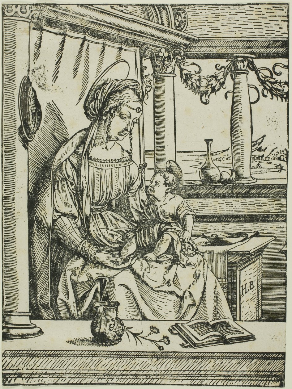 Panna s dítětem od the Elder Hans Burgkmair