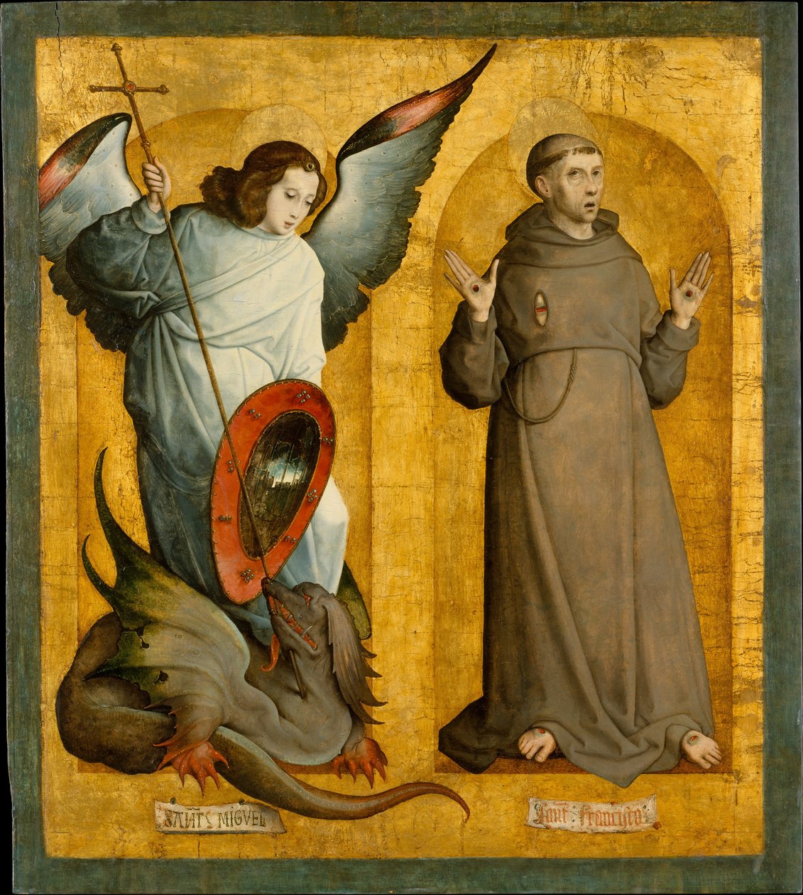 Svatí Michael a František, ca. 1505-9. od the Elder Juan de Flandes