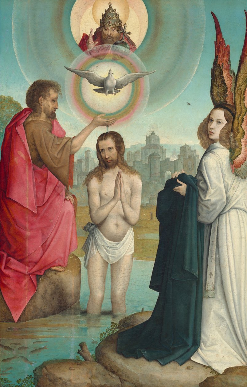 Křest Kristův, c. 15081519. od the Elder Juan de Flandes