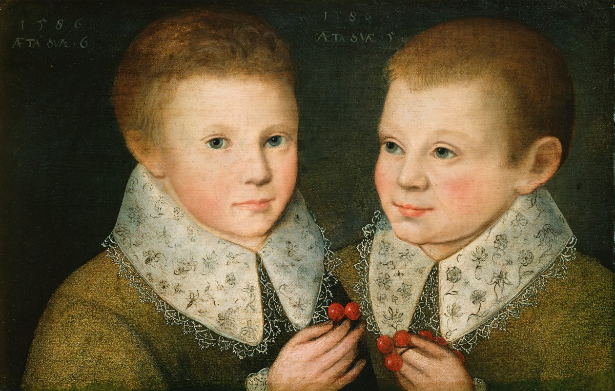 Portrét dvou bratří, 1586. od the Younger Marcus Gheeraerts