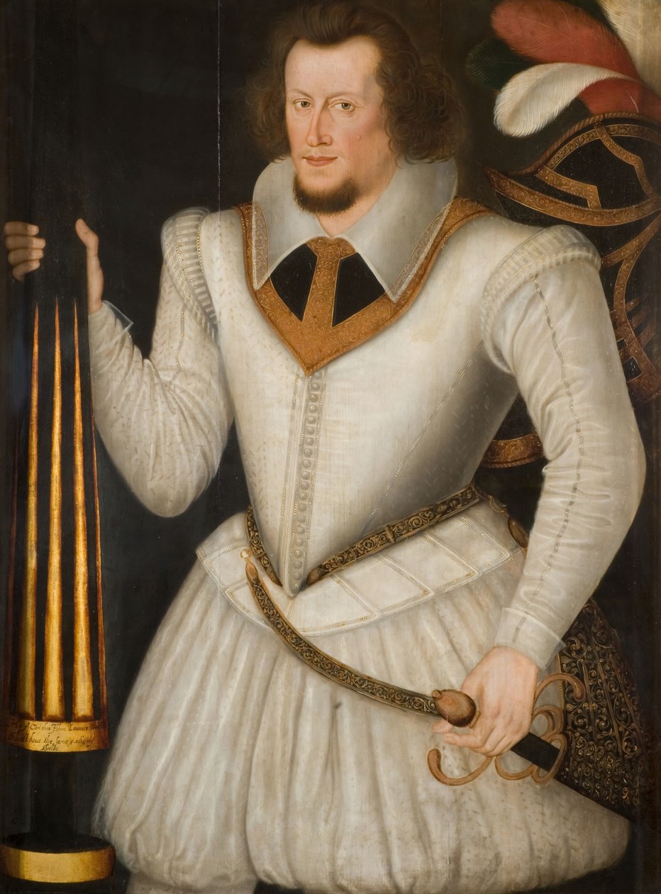Portrét Roberta Devereuxe, 2. hraběte z Essexu, 1600-1700. od the Younger School of Marcus Gheeraerts