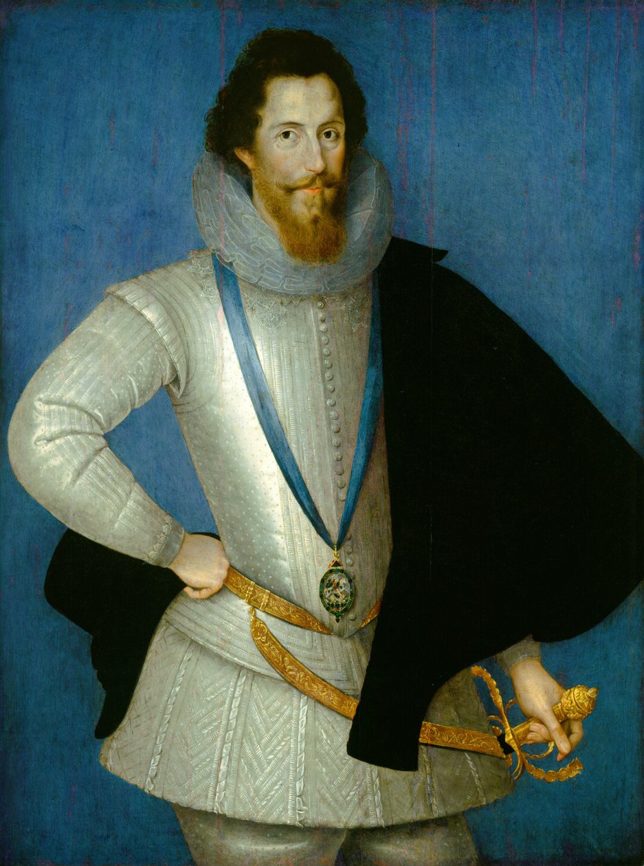Robert Devereux, druhý hrabě z Essexu od the Younger Studio of Marcus Gheeraerts