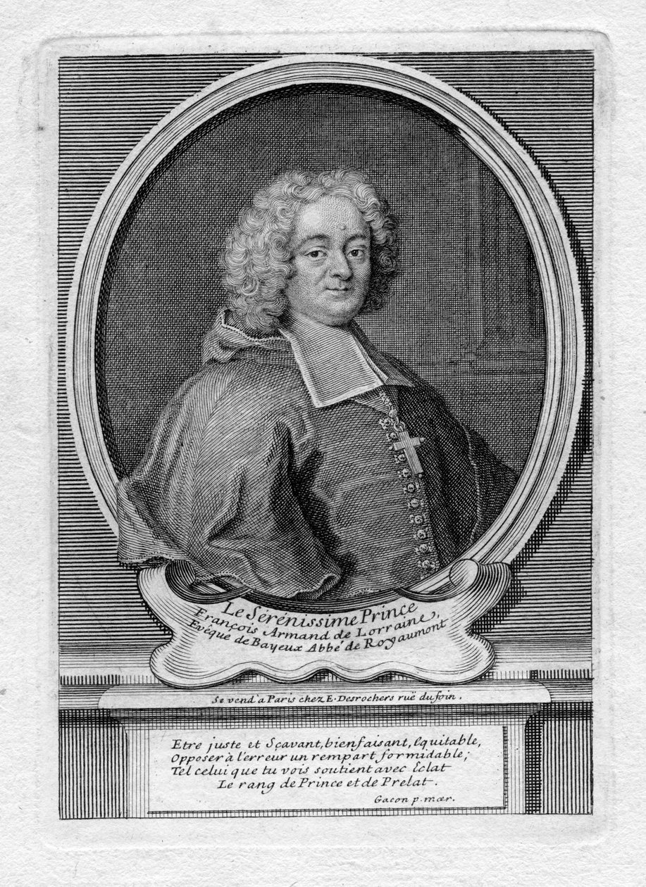 Portrét François-Armand de Lorraine-Armagnac od Etienne Jehandier Desrochers