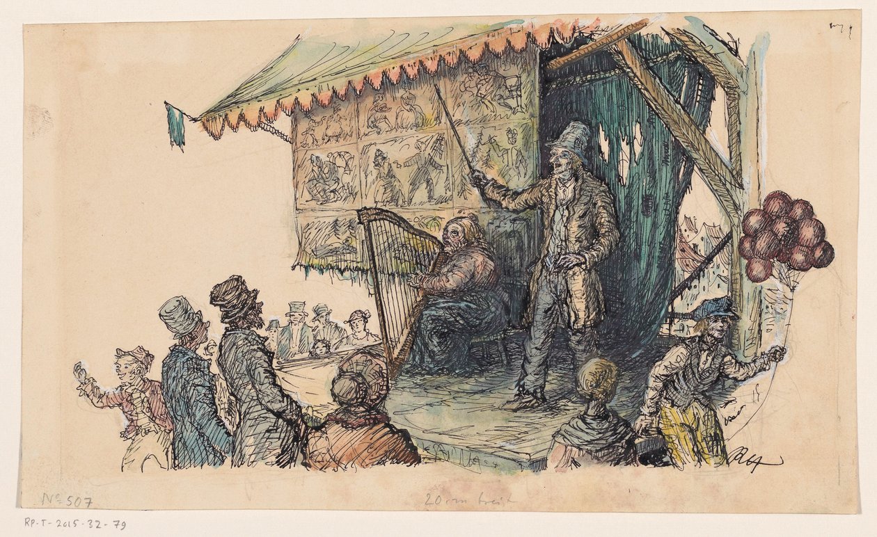 karnevalový zpěvák od unknown (signed by artist)