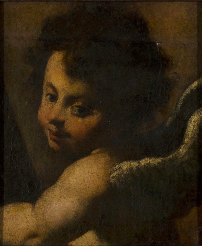 Anděl od workshop of Bernardo Strozzi