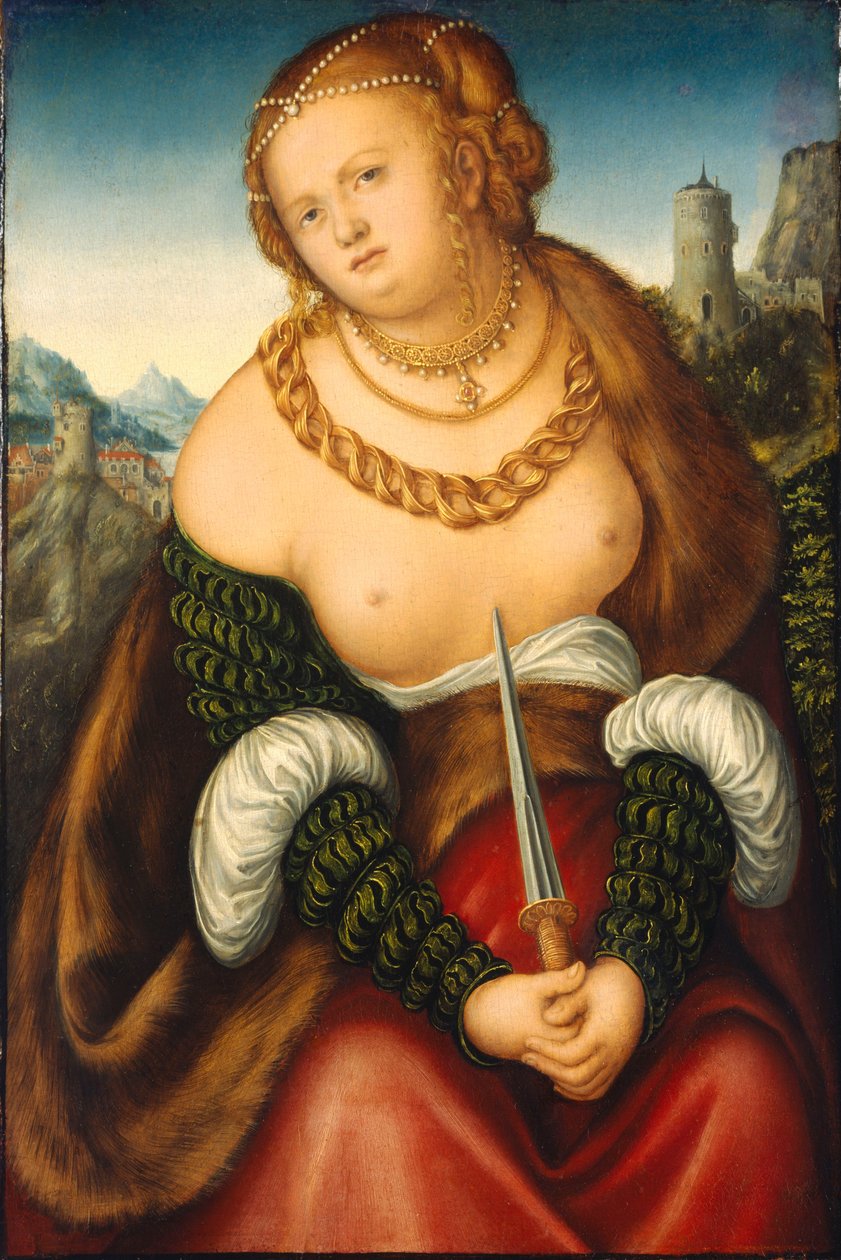 Lucretia / Sebevražda Lucretie od workshop of Lucas Cranach the Elder