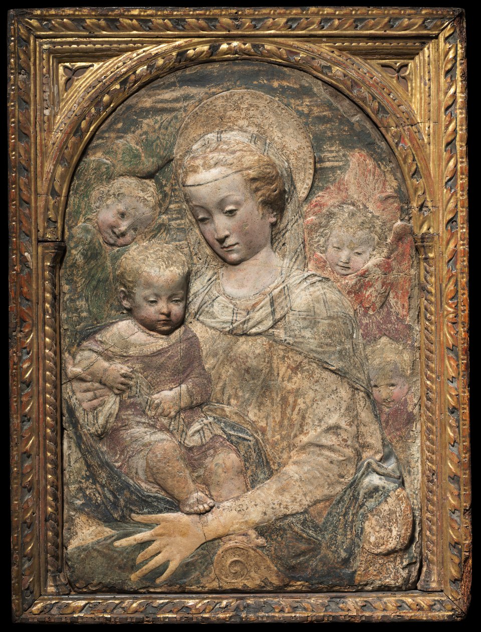 Madonna a dítě od workshop of Antonio Rossellino