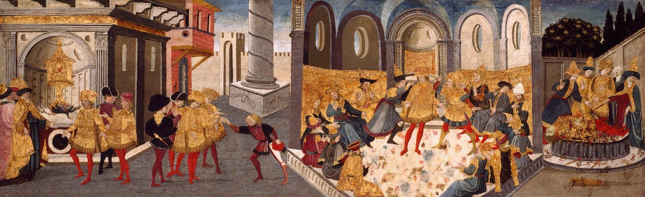 Atentát a pohřeb Julia Caesara, 145560 od workshop of Apollonio di Giovanni