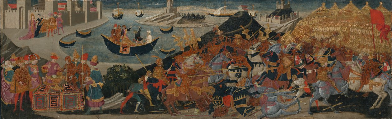 Bitva u Pharsalu a smrt Pompeia, 145560 od workshop of Apollonio di Giovanni