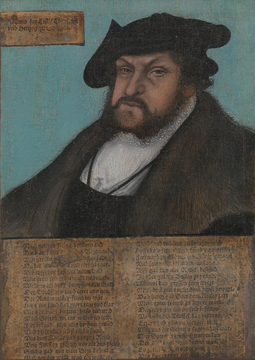 Johann I. 1468-1532, konstanta, saský kurfiřt, 1532-33. od workshop of Lucas Cranach the Elder