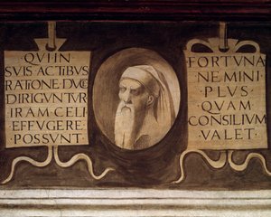 Detail Maximů - Freska, konec 15. století od Giorgione