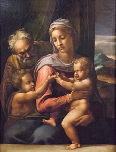 Heilige Familie mit Johannes dem Täufer von (1509-66) Daniele da Volterra