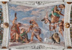 Bakchus učil pastýře používat hrozny od Veronese