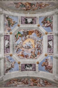 Olympus, klenba Síně Olympu od Veronese