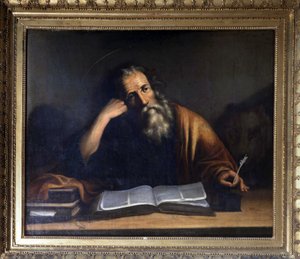 Svatý Marek píše evangelium - připisováno Veronese, kostel La Turbie. od Veronese