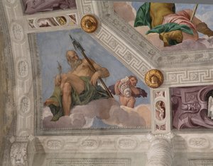 Paolo Caliari známý jako Veronese, freska, Villa Barbaro, Maser, Itálie od Veronese