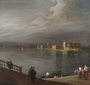 San Cristoforo, San Michele a Murano z Fondamenta Nuove v Benátkách od Canaletto