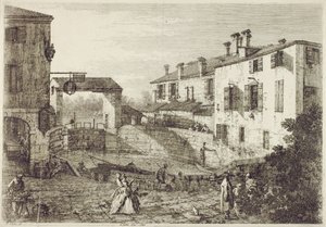Le Porte de Dolo (lept) od Canaletto