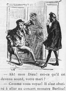 Kreslený film o díle Hectora Berlioze (1803-1869) navržený Nadarem v roce 1856 pro Journal pour rire. od Nadar