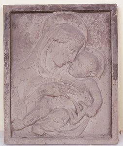 Madona s dítětem (asi 1386-1466). od (Workshop of) Donatello