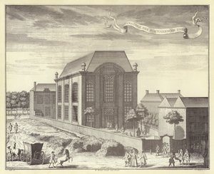 Portugalská synagoga, Amsterdam (rytina)