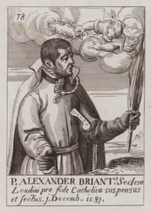 Alexander Briant, anglický jezuita a katolický mučedník (rytina) od (after) English School
