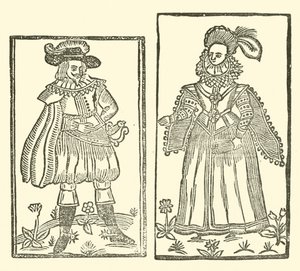 Ilustrace k The Roxburghe Ballads (dřevořez) od (after) English School
