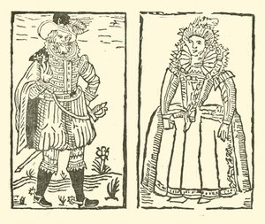 Ilustrace k The Roxburghe Ballads (dřevořez) od (after) English School