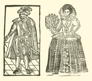 Ilustrace k The Roxburghe Ballads (dřevořez) od (after) English School