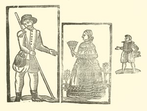 Ilustrace k The Roxburghe Ballads (dřevořez) od (after) English School