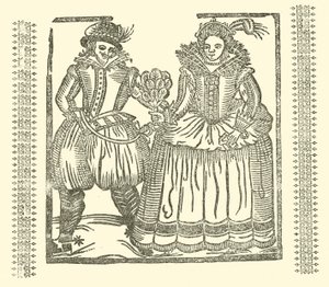 Ilustrace k The Roxburghe Ballads (dřevořez) od (after) English School