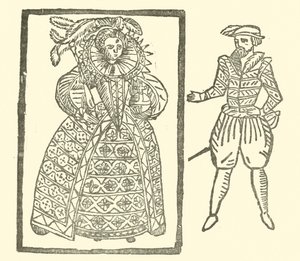 Ilustrace k The Roxburghe Ballads (dřevořez) od (after) English School