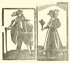 Ilustrace k The Roxburghe Ballads (dřevořez) od (after) English School
