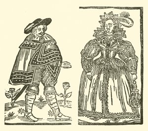 Ilustrace k The Roxburghe Ballads (dřevořez) od (after) English School