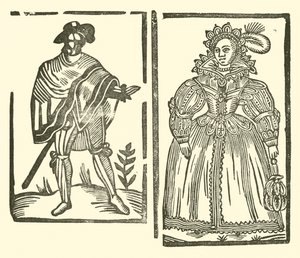 Ilustrace k The Roxburghe Ballads (dřevořez) od (after) English School