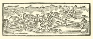 Ilustrace k The Roxburghe Ballads (dřevořez) od (after) English School