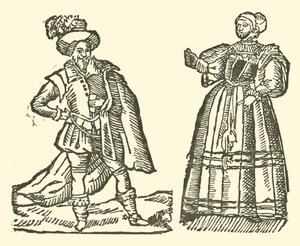 Ilustrace k The Roxburghe Ballads (dřevořez) od (after) English School