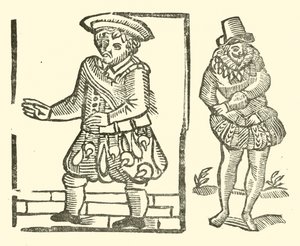 Ilustrace k The Roxburghe Ballads (dřevořez) od (after) English School