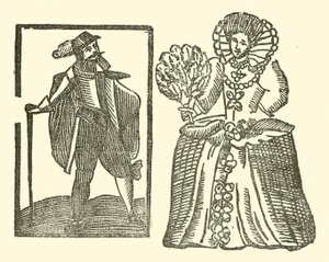 Ilustrace k The Roxburghe Ballads (dřevořez) od (after) English School