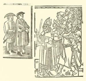 Ilustrace k The Roxburghe Ballads (dřevořez) od (after) English School