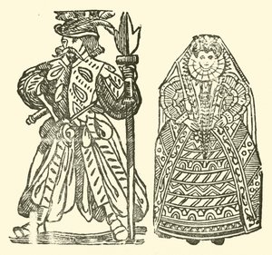 Ilustrace k The Roxburghe Ballads (dřevořez) od (after) English School