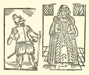 Ilustrace k The Roxburghe Ballads (dřevořez) od (after) English School